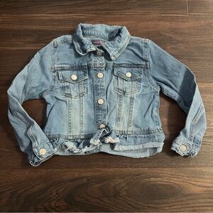 Wallflower Light Blue Kids Jean Denim Jacket girls size 5/6